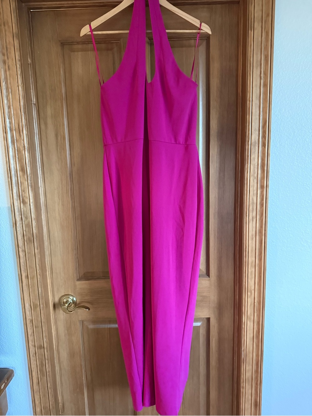 VENUS Fuchsia Halter Jumpsuit